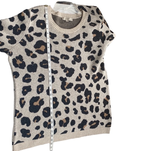 LOFT PLUS Leopard Print Jacquard Sweater Size 22/24 - Picture 5 of 8
